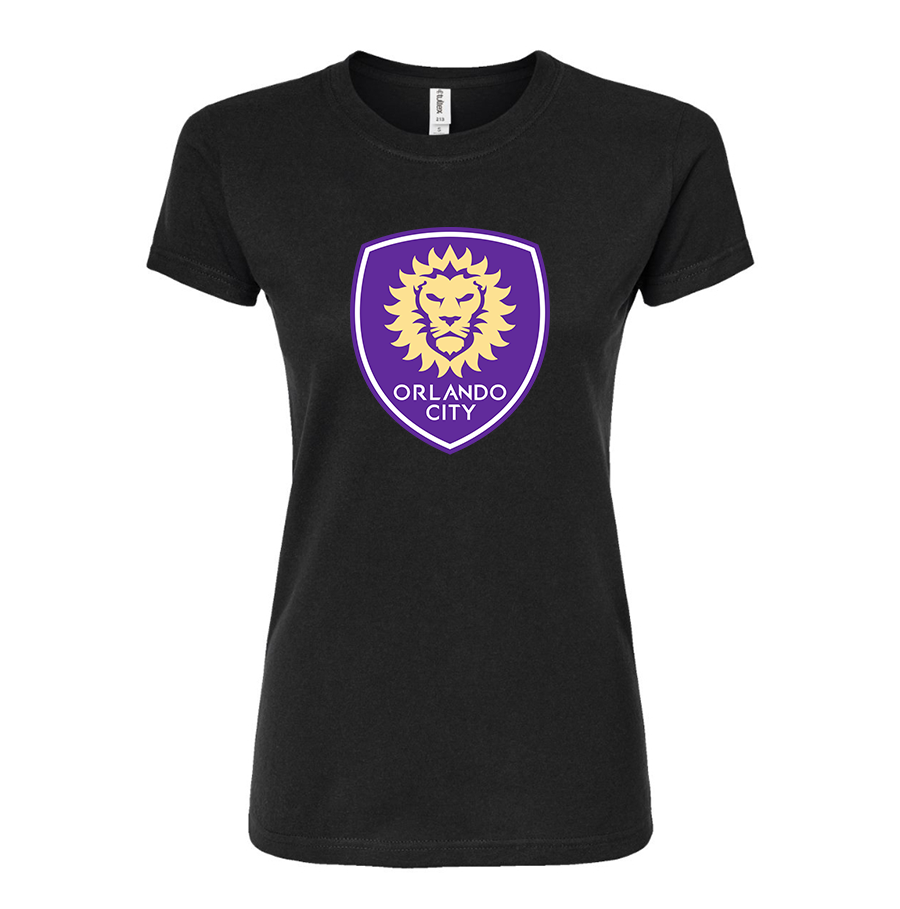 Women’s Orlando City Soccer  Yogurt  Round Neck T-Shirt